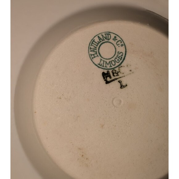 Haviland & Co Limoges Butter Pat Plates Floral Design Porcelain Antique 1879 - Picture 6 of 7